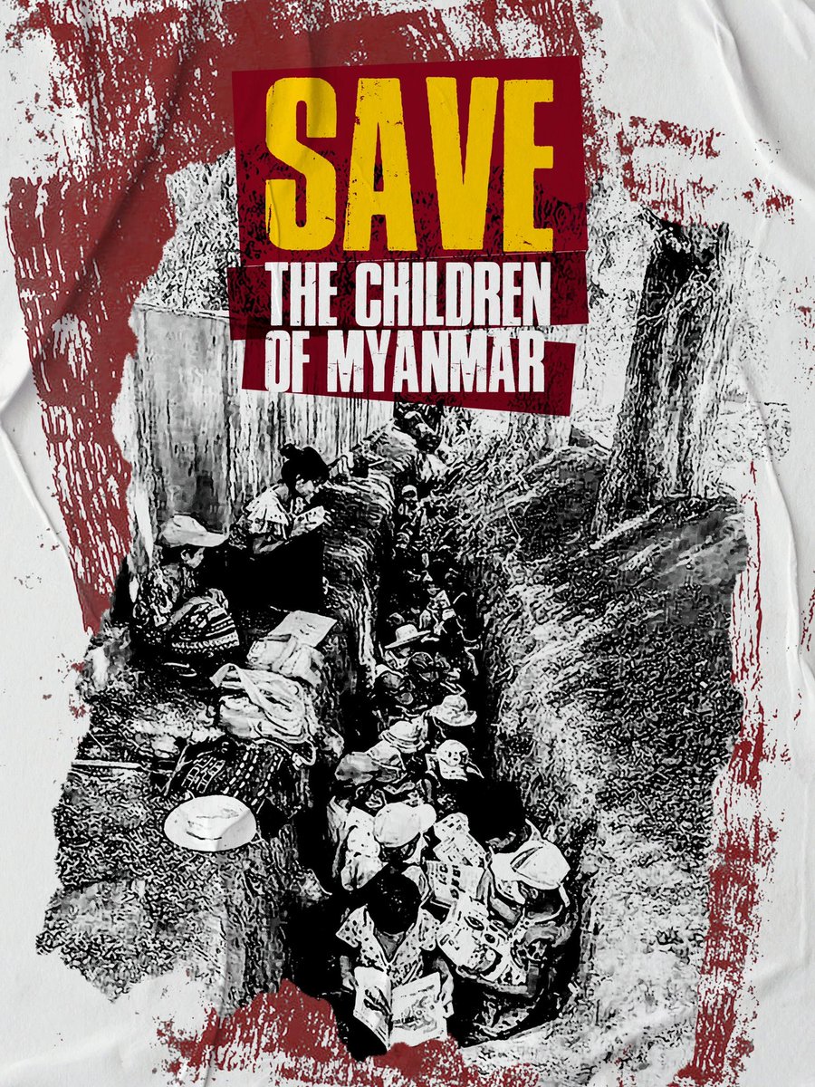 While the world is shouting that children has right to education, burmese children in Sagaing region are struggling for their right and learn inside a bomb shelter to protect themselves from the Military Junta who are attacking them by air strike. #WhatsHappeningInMyanmar
