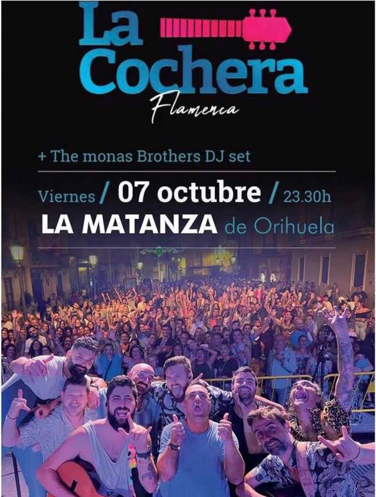 FlamencaCochera's tweet photo. Este viernes tenemos una nueva cita, esta vez en #LaMatanza...os esperamos!!!!!
#orihuela https://t.co/jD45UpsZrp