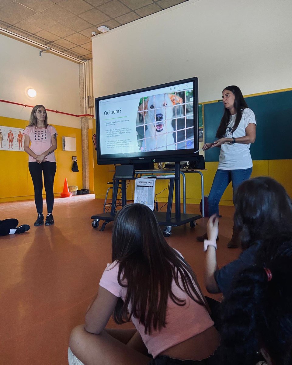 🐶 Avui hem rebut la visita de <a href="/canflixanimals/">CAN FLIX & A.M.P.A.R.E.</a> 🐱

La Comunitat de Grans comença els projectes compartits amb el <a href="/cdadeflix/">CdAdeFlix</a> i ens anem preparant! 🤩
Ens han explicat les funcions de la Protectora, on ho fan, com… i la gran responsabilitat que comporta tenir un animal a casa! 🫶🏼