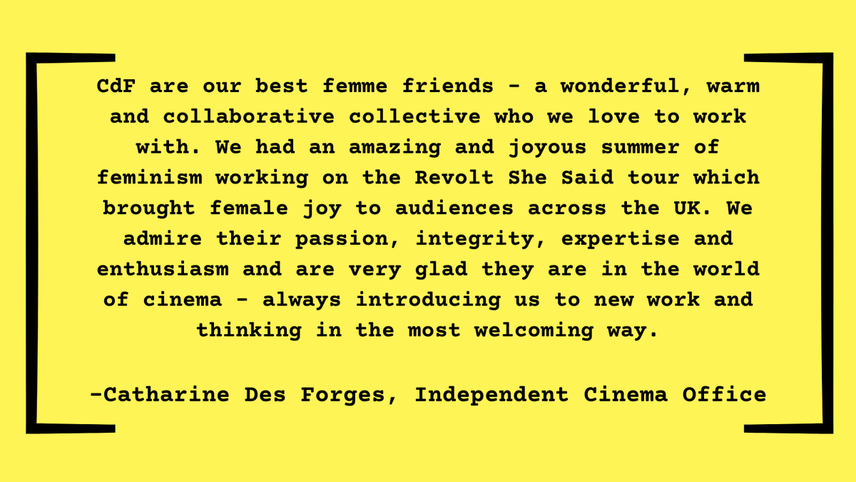 clubdesfemmes's tweet photo. Aaahhh..... how much did we luv working with @ICOtweets over that super hot summer of 2018? Thank u @MsCdes_forges for these gorgeous words 💜🌈#RevoltSheSaid : Women and Film after '68, funded by @BFI toured to 99 venues across the UK: here r a snap shot of some golden memories https://t.co/ciQTHT9cdf