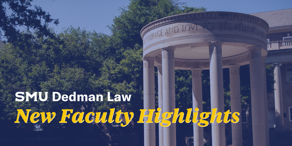 SMULawSchool's tweet image. SMU Dedman School of Law welcomed five new faculty in Fall 2022 – all extraordinary scholars and teachers with impactful scholarship. 

Meet @ProfChristyHurt, @profmohapatra, @MonikaEhrman, Jennifer Rangel Stagen and Anna Mance: mailchi.mp/dd454903e286/m…