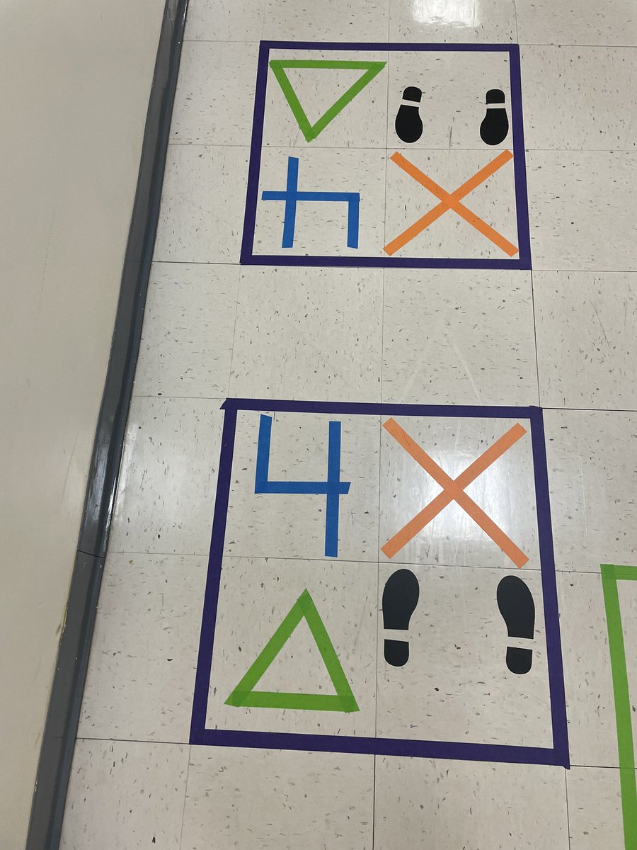 FCPSAdaptedPE's tweet photo. Added a nice new movement space at OMS right down the hall from L4L! Students & staff were excited to jump right into the activities! Who needs movement break ideas in FCPS?! Let us know & we can help you design a space! #movementhallway #movementspace #middleschool #fcpspe https://t.co/MH6mFyQthW