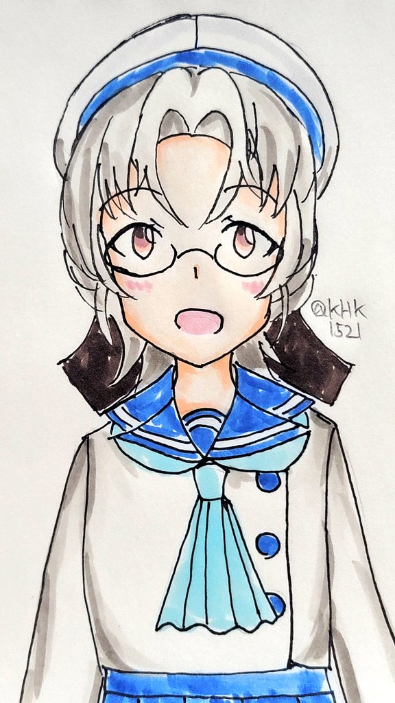 艦これ「平戸ちゃん#艦これ版深夜の真剣お絵描き60分一本勝負#艦これ版真剣お絵描き60分」|KHK1521のイラスト