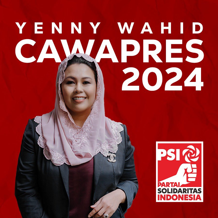 "Kombinasi Ganjar-Yenny Wahid kami anggap terbaik untuk melanjutkan kepemimpinan nasional. Inilah pasangan calon untuk capres-cawapres untuk mewujudkan Indonesia sebagai negeri yang adil dan toleran" sebut Wakil Ketua Dewan Pembina PSI Sis <a href="/grace_nat/">Grace Natalie</a>