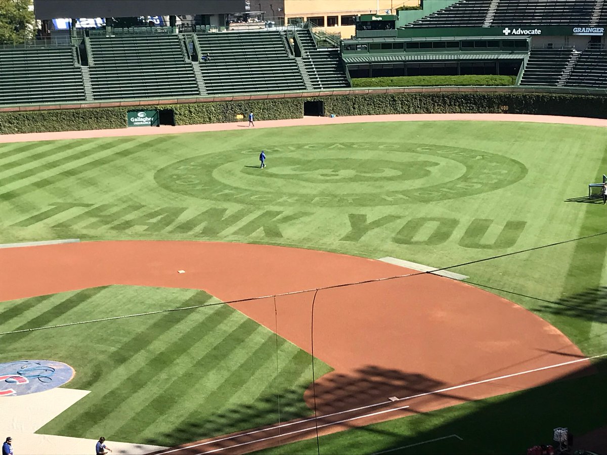 TheMotzGroup's tweet photo. We’re proud to have been part of this awesome design at Wrigley to celebrate @Cubs fans for #FanAppreciationWeekend! 

#AirPrintByMotz https://t.co/oPnyOx7ZuE