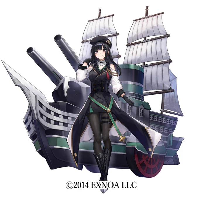 DMM GAMES『御城プロジェクト:RE』にて「黒船 ミシシッピ」のイラストを担当いたしました。よろしくお願いいたしますー 公式サイト:  #城プロRE 