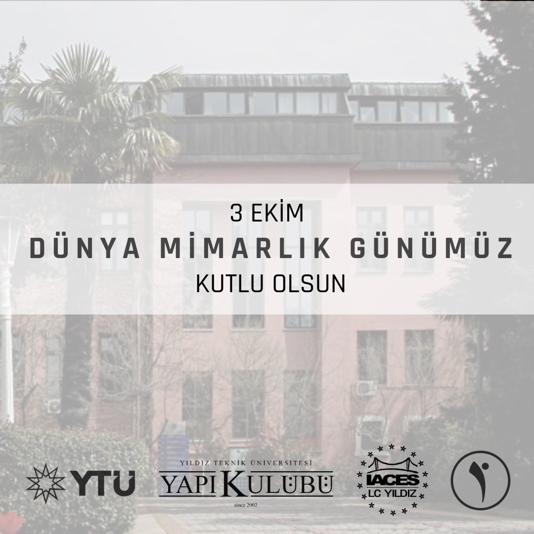 ytuyapikulubu's tweet photo. Sanatta sınır tanımayan ve şehirlere ruh veren tüm mimar ve mimar adaylarımızın Dünya Mimarlık Günü kutlu olsun! 🎉
#ytuyapikulubu #architercture #civilistanbul #ilkbaretimyapıkulübünden #recode https://t.co/IFJ79nxtlP