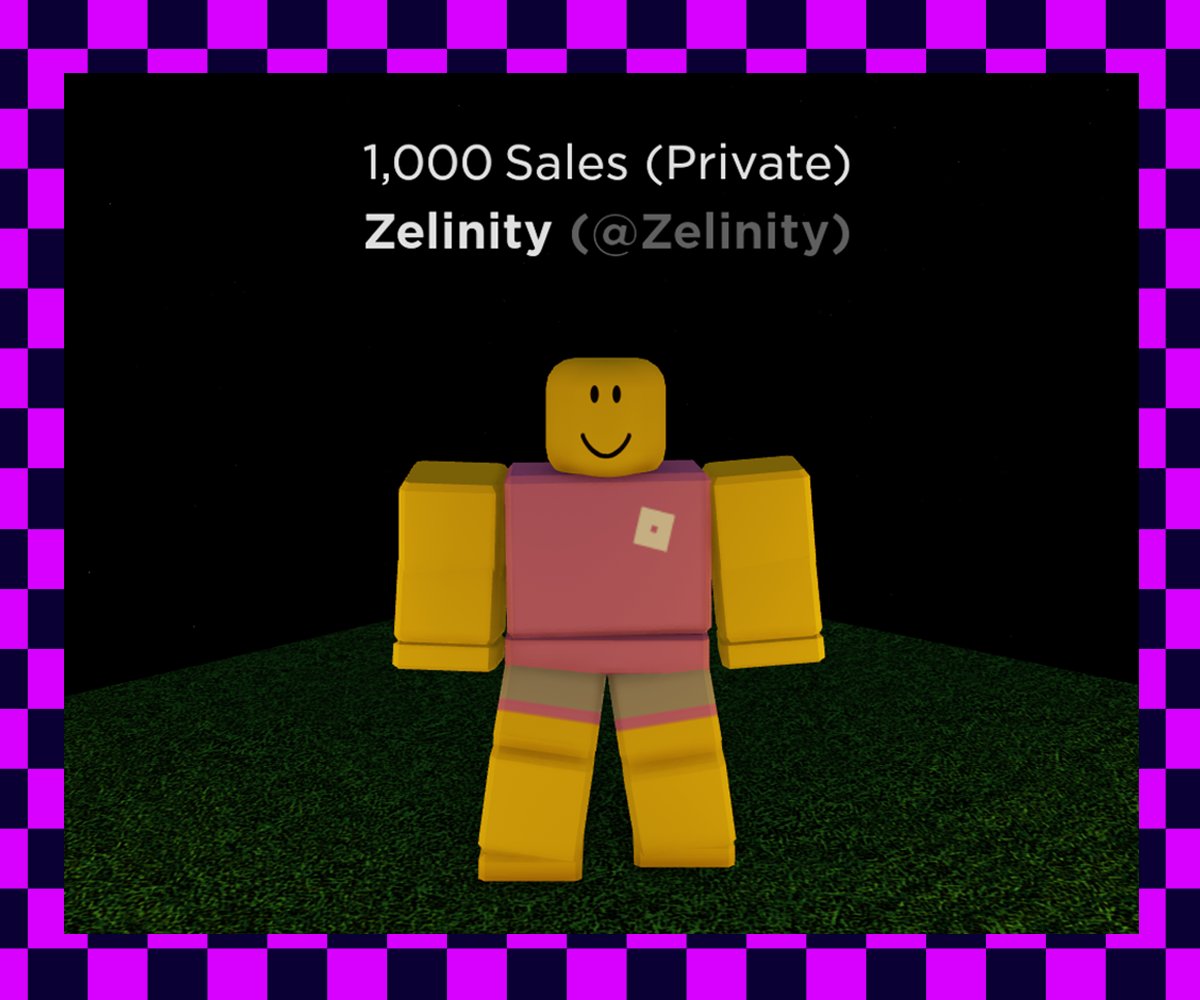 Thank you for 1000 Sales :)
#Roblox #RobloxDev #RobloxUGC #UGCConcept