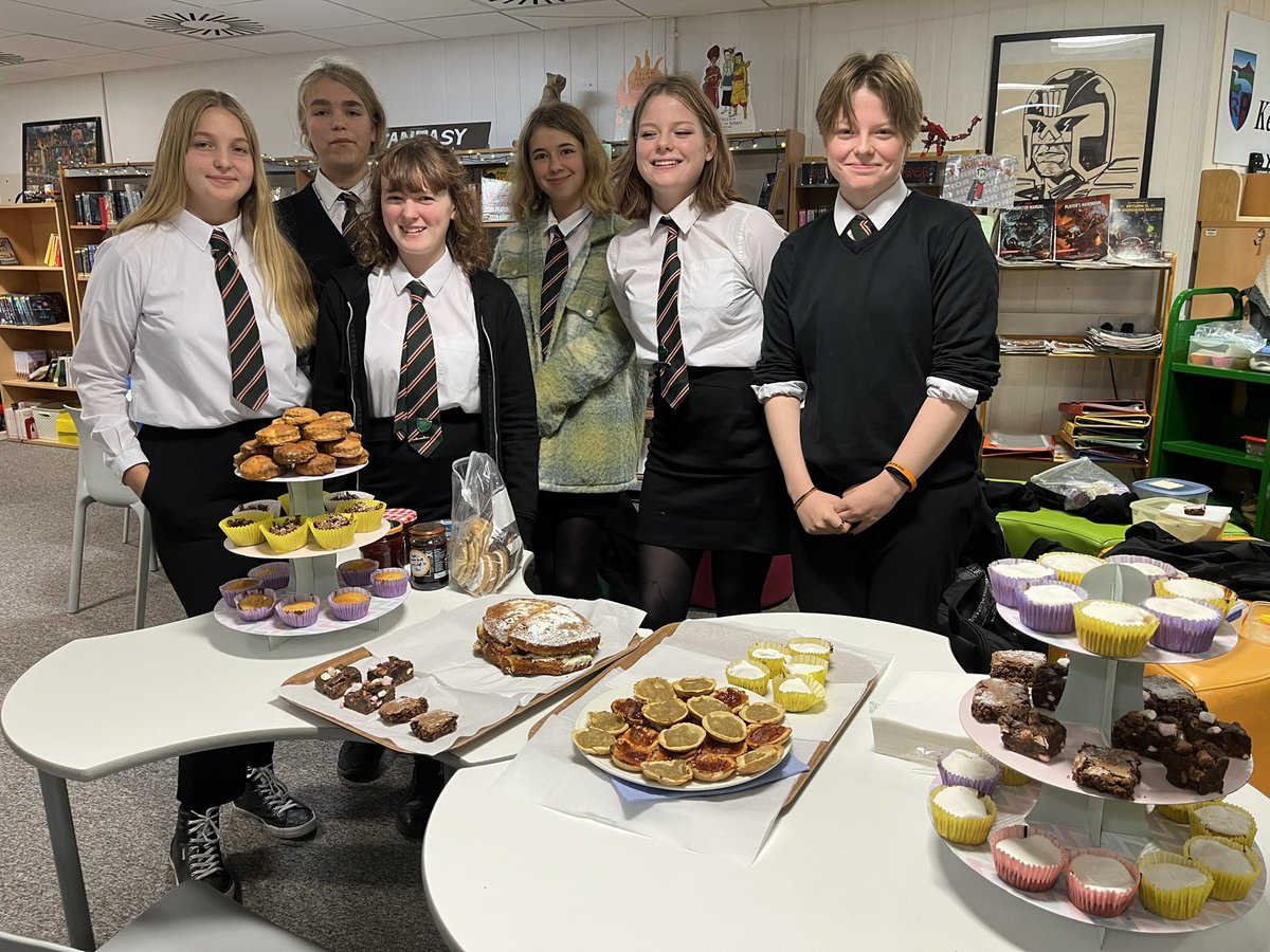 librarykemnayac's tweet photo. Amazing initiative from our Senior #LibraryAmbassadors - Senior Library Cafe was such a success! The homebakes and good vibes attracted many senior pupils! #leadership #schoolLibrary @KemnayAcademy https://t.co/A6vL2cRh8f