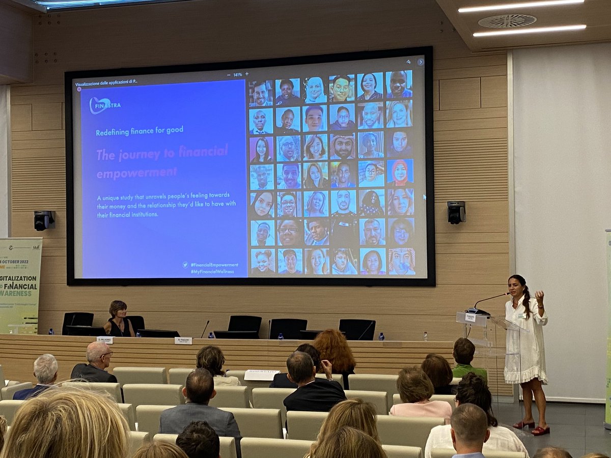 MdR_Torino's tweet photo. “What does “#finance” mean for everyone?”
Paula Zuccotti, Industrial designer, ethnographer, trends forecaster and visual artist, on her visual work “The journey to financial empowerment”. 
#MdR @FinanceMuseums #OttobreEdufin2022 https://t.co/pOHefBL3yS