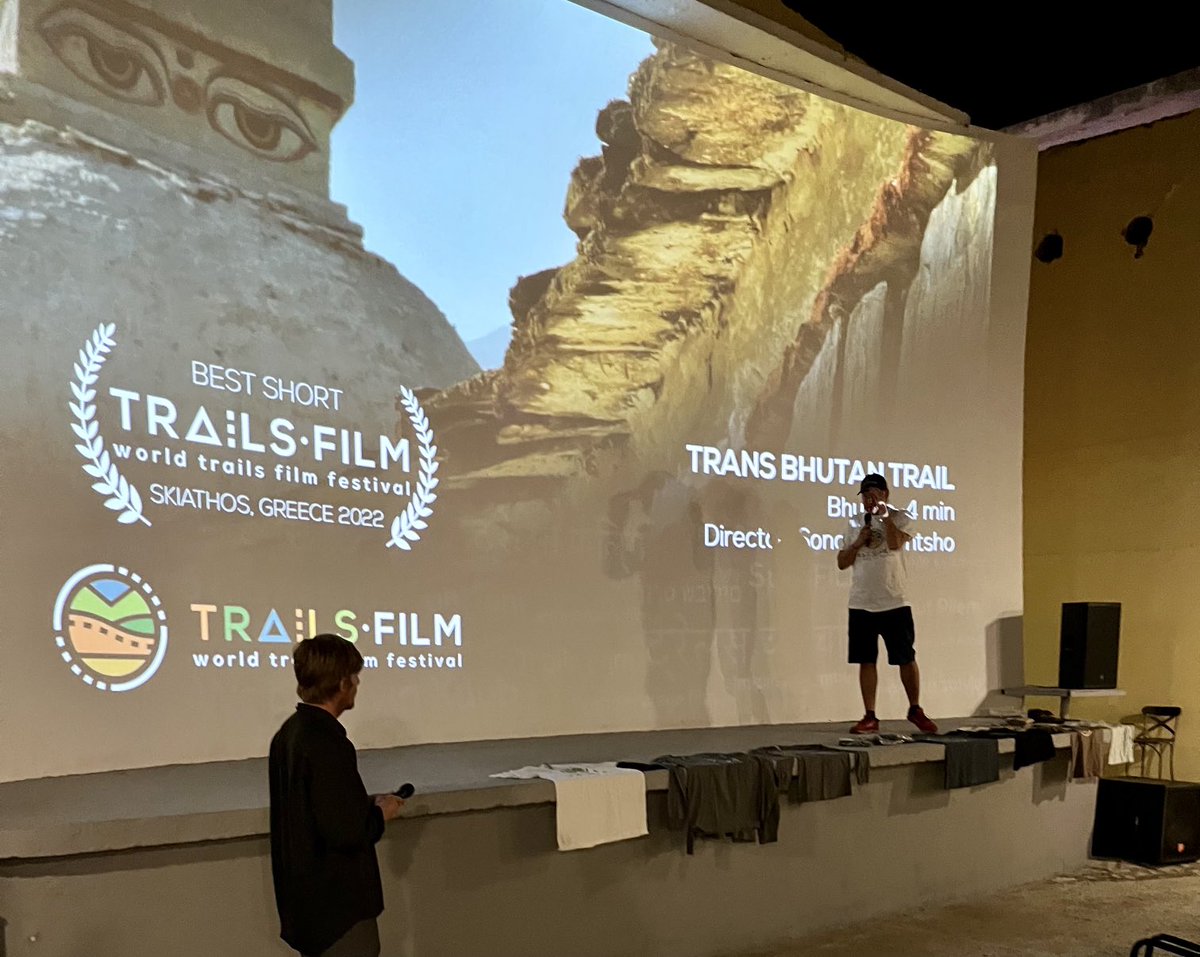 sdrcouchman's tweet image. Proud moment. Congrats to DG Director extraordinaire and the team ⁦@TrailBhutan⁩ for first place in the short film category ⁦@WorldTrailsNet⁩ #WorldTrailsFilmFestival #Bhutan ⁦@tourismbhutan⁩