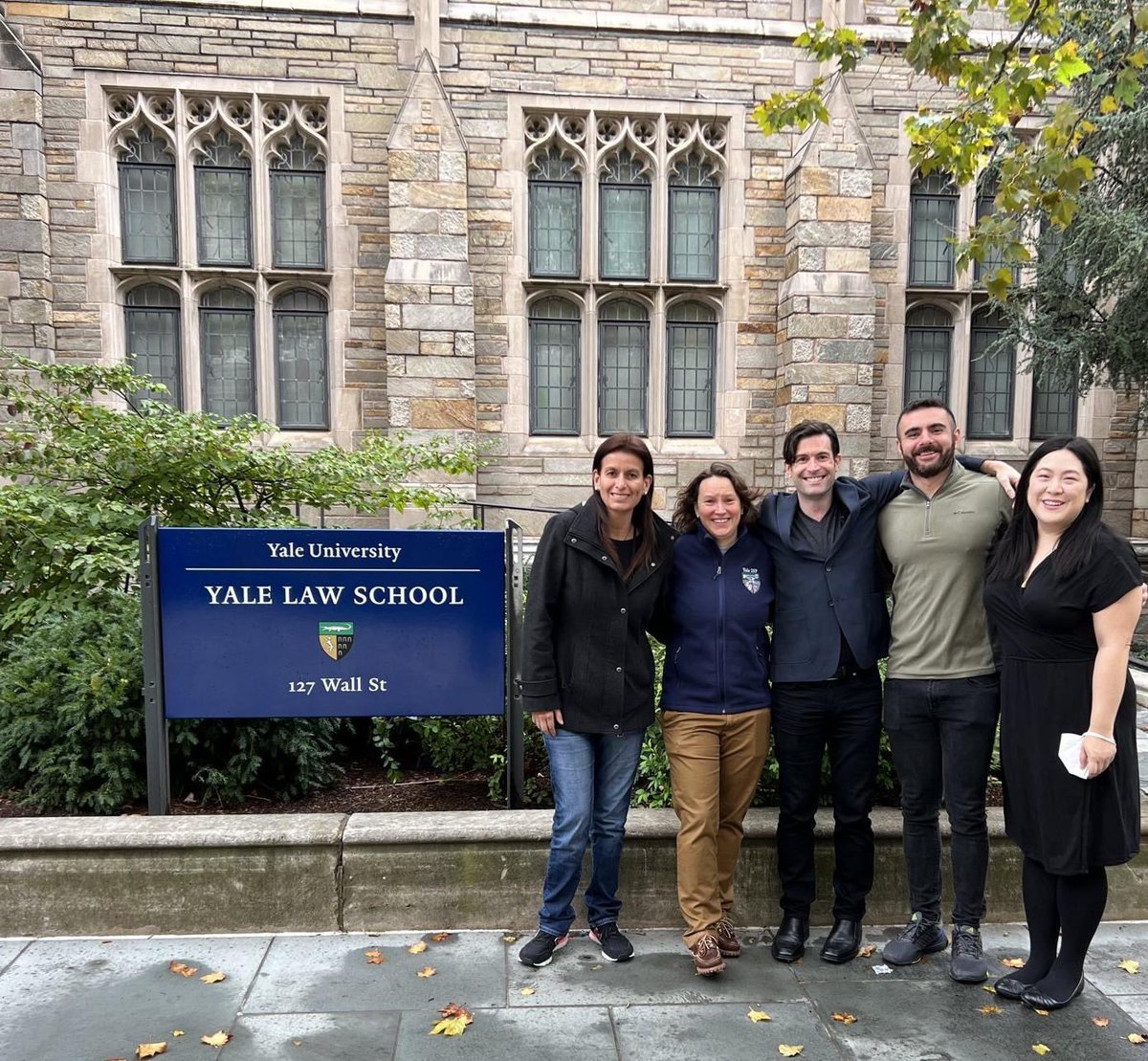 MasonMarksMD's tweet photo. Had a great weekend @YaleLawSch #isp25. Saw the folks with whom I started my academic career @CEHaupt @idokilovaty @tiffanycli @patriciaavl @bj_ard @nikenberger @AnatLior Thanks Heather Branch, Natasha Rentas, Jack Balkin, and the entire @yaleisp family. https://t.co/2UvyRHhNfI