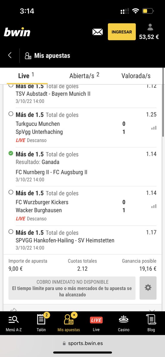 Im_Lars99's tweet photo. @bwin_es porque no puedo hacer cash out? https://t.co/S66La2qvrM