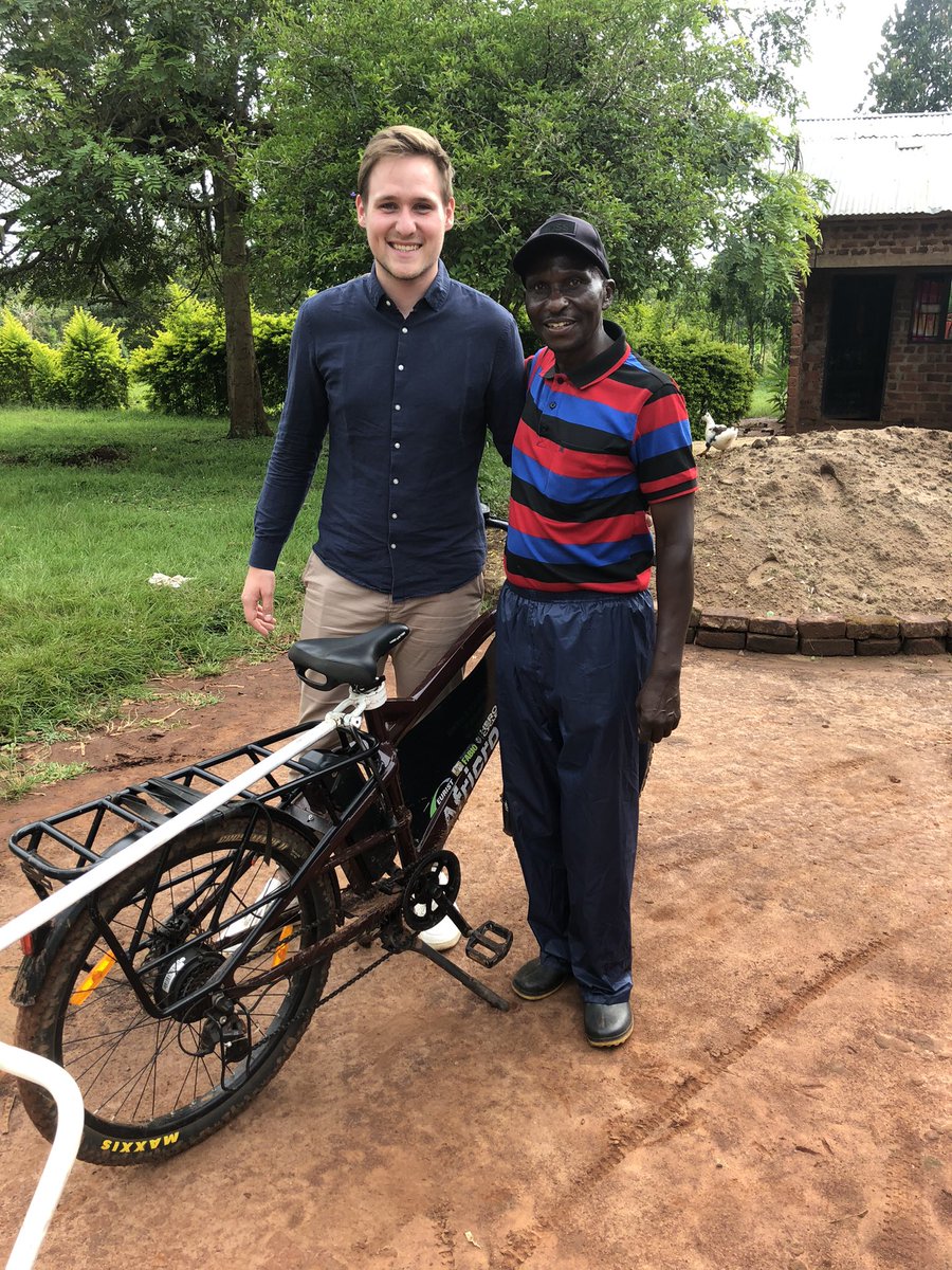 FABIOUGANDA's tweet photo. Field visit with @KfW_int #africrozE project monitoring @FABIOUGANDA @africanE-bike https://t.co/OiKI86DPZE