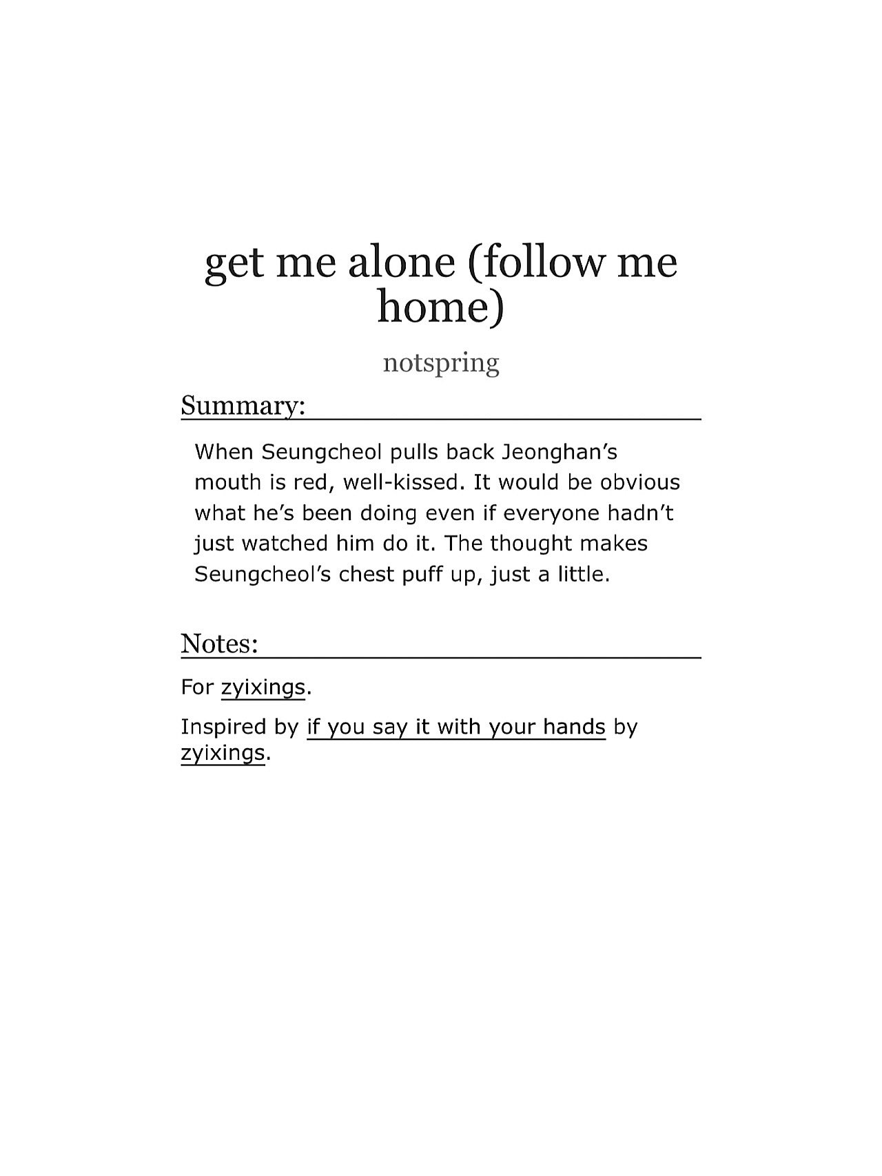 not on Twitter "get me alone (follow me home) ♡ svt, seungcheol/jeonghan ♡ 3.7k words, e ♡ for