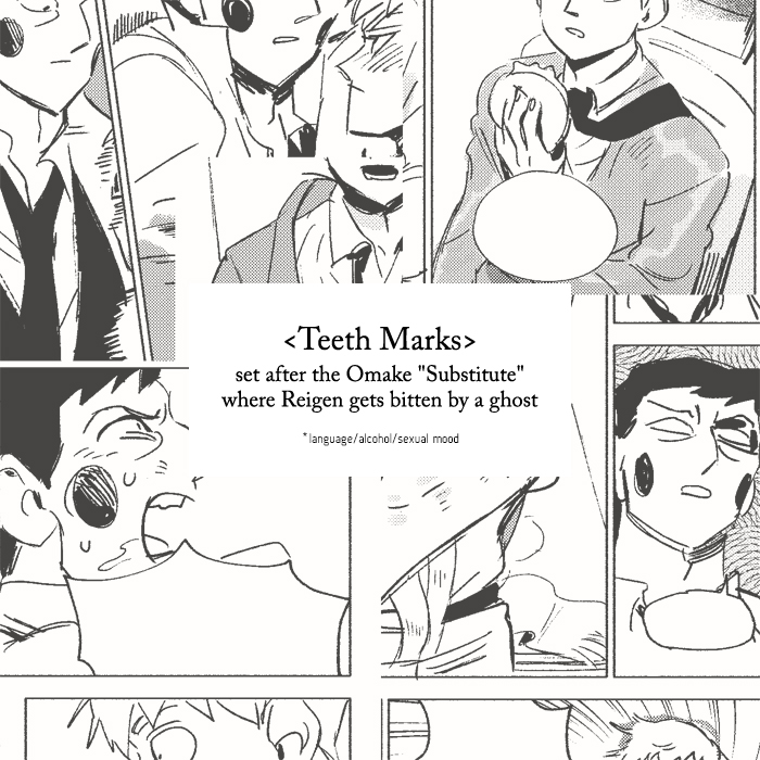 so uh my itchi is now live with 2 english mp100 ekurei short comics! i published one at ax back in 2017, but the other one was never released outside sokor. i'll link below: 