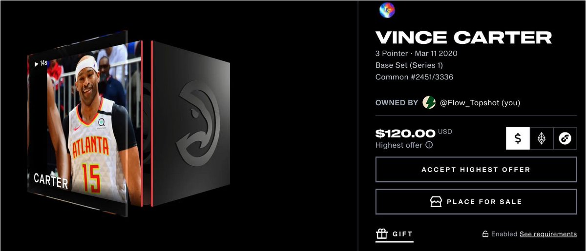 🏀NBAtopshot  giveaway🏀

Celebrate @nbatopshot 2nd birthday so I'm giving away my favorite "Vince Carter Last Shot Moment"

This is my first NFT ever, and bought on topshot market

To enter:
💨 RT
💨 Follow <a href="/BAYC8420/">Ape101 ❤️ $WELL 🐉 $MON 🕹️ $RCADE</a>
💨 Tag two people 

Winner announced in 24 hours with a proof
