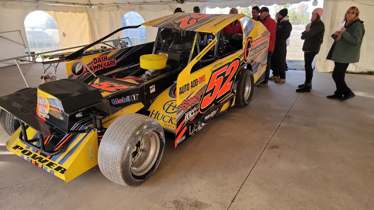 Tech inspection is already underway for the week with <a href="/DIRTcarNE/">DIRTcar Northeast</a> Sportsman driver Jessica Power the first one through.