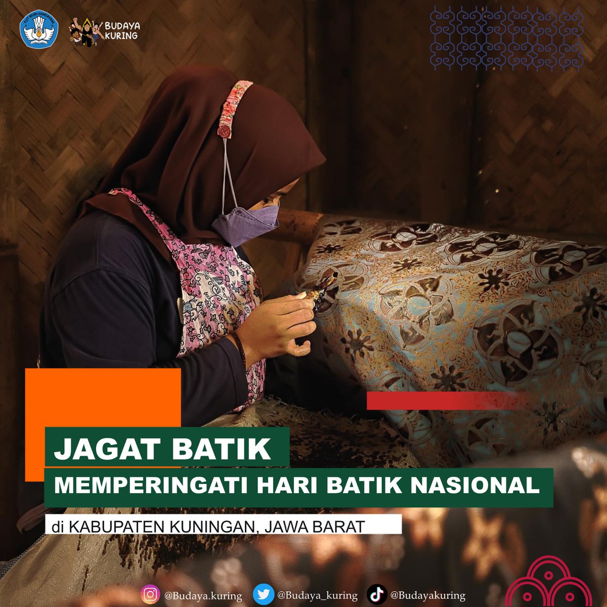 budaya_kuring's tweet photo. Sampurasun Baraya 😊
Tanggal 2 oktober kemarin diperingati sebagai Hari Batik Nasional.
Dalam memperingati hari batik tersebut sebuah Perhelatan di gelar di Kabupaten Kuningan Jawa Barat.

Yuu lihat bagaimana Jagat Batik dan indahnya batik kuningan di instagramnya @jagat.batik 😊 https://t.co/6RJS6oFsfA