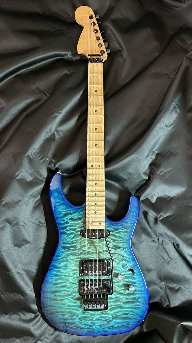 NixxGuitar's tweet photo. とある方から引き継いで、#3INGuitar さんにシンクロナイズドからフロイドローズにカスタマイズして頂いたWarmothSoloist。この一振りは手放せぬー。
#全日本手放したら一生後悔しそうなギター選手権 https://t.co/PByOmOTENl