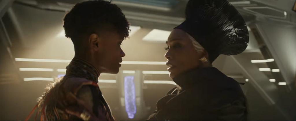 nacaomarvell's tweet image. Letitia Wright como Shuri em #BlackPantherWakandaForever