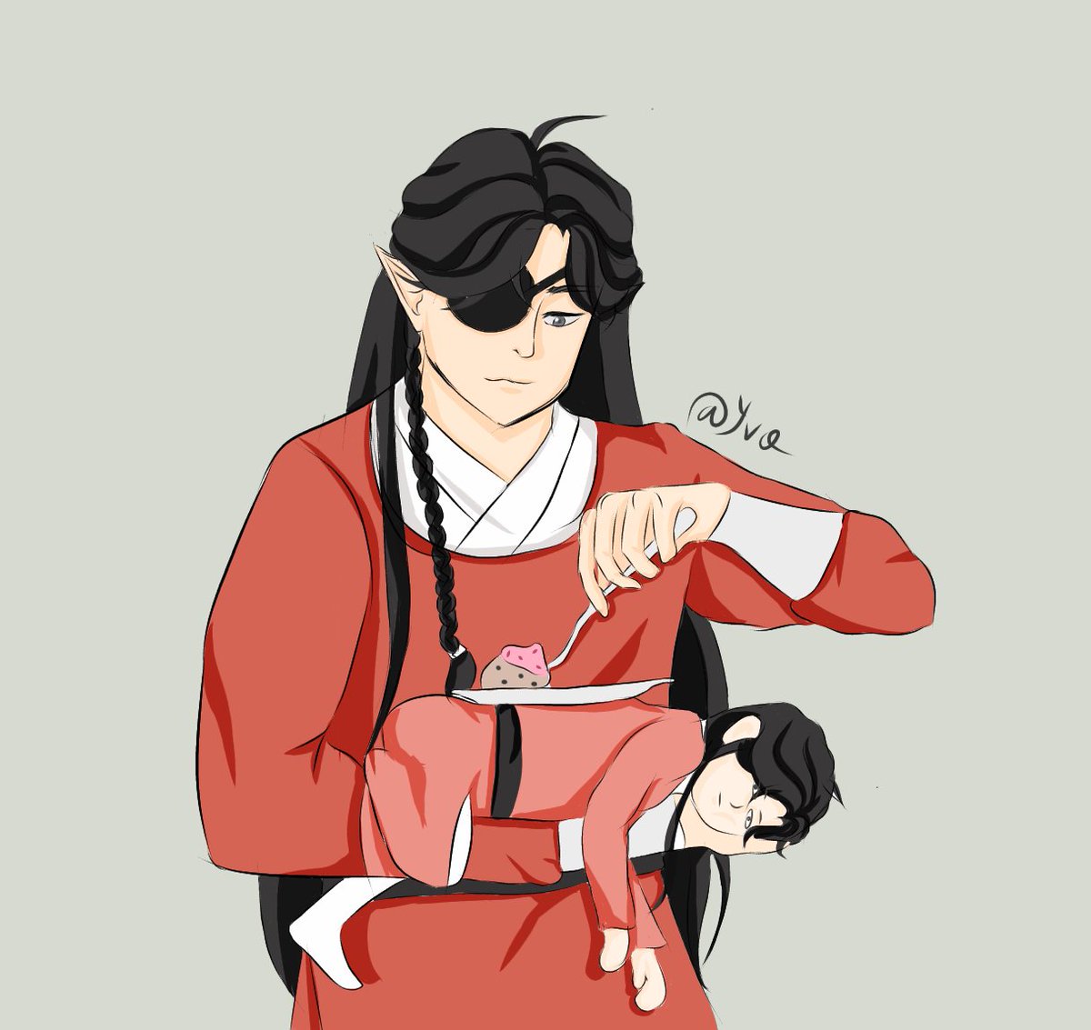 Yvobo_07's tweet photo. These is how Hua Cheng handle their kids. E'Ming and Rouye
Art by me #TGCF #tgcffanart #tgcfmeme #heavenofficialsblessing #Huacheng #Eming #Rouye https://t.co/u5gDeoYQvW