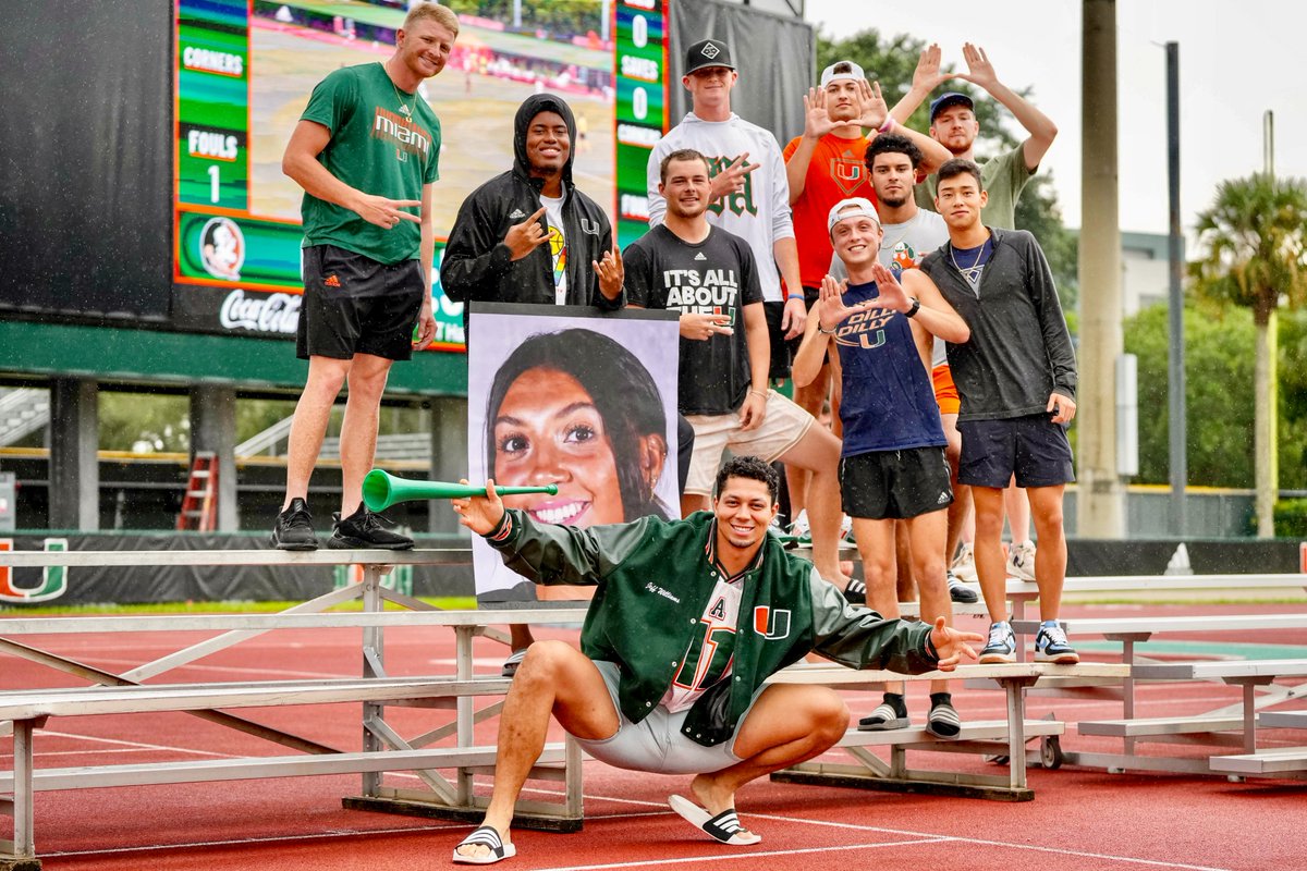 CanesFutbol's tweet photo. Canes fans, we felt the love this weekend!!

Come out to support us Thursday as we host Virginia Tech at Cobb Stadium! Kickoff is scheduled for 6 p.m. https://t.co/NAcjTaNlmW