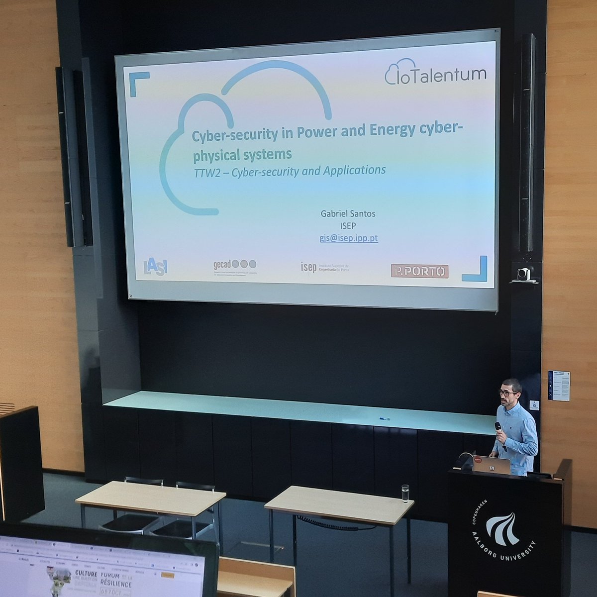 And to end this surprising and interesting workshop (TTW-2), Manuel Azevedo, co-founder of #Simples presented Renewable Energy Communities, and Gabriel Dos Santos on behalf of #ISEP, focusing his presentation on Cybersecurity in cyber-physical energy and power systems.