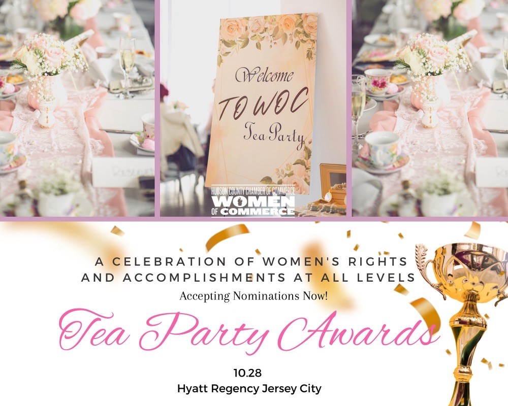 The Tea Party Awards celebrate Women's Rights and accomplishments at all levels!
Save the date October 28th, 2022.

Submit your nominations at surveymonkey.com/r/WOCTeaParty22

Nominations can be submitted by anyone interested in postulating a woman in the community.