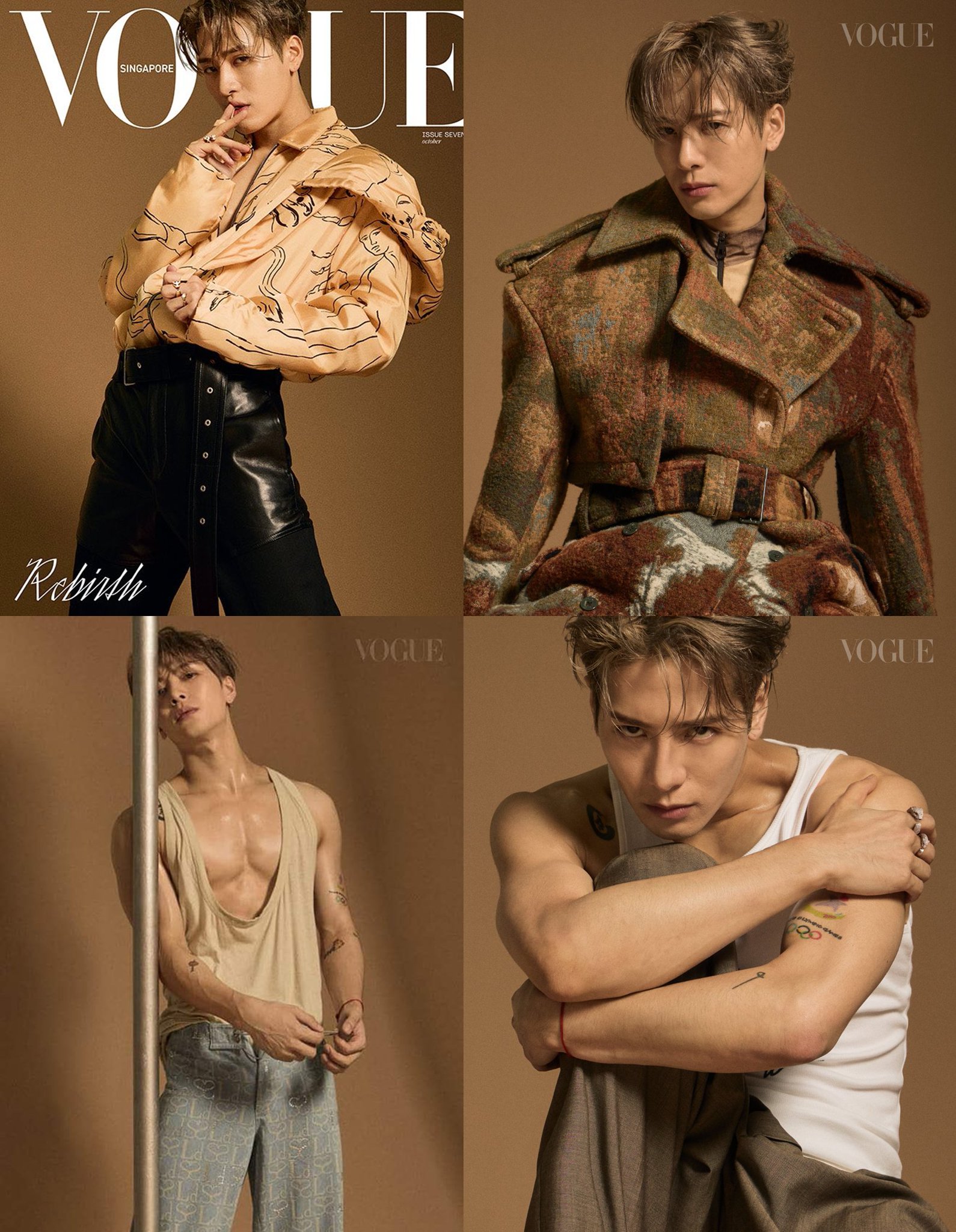 TEAM WANG records on X: Jackson Wang Vogue Singapore's October