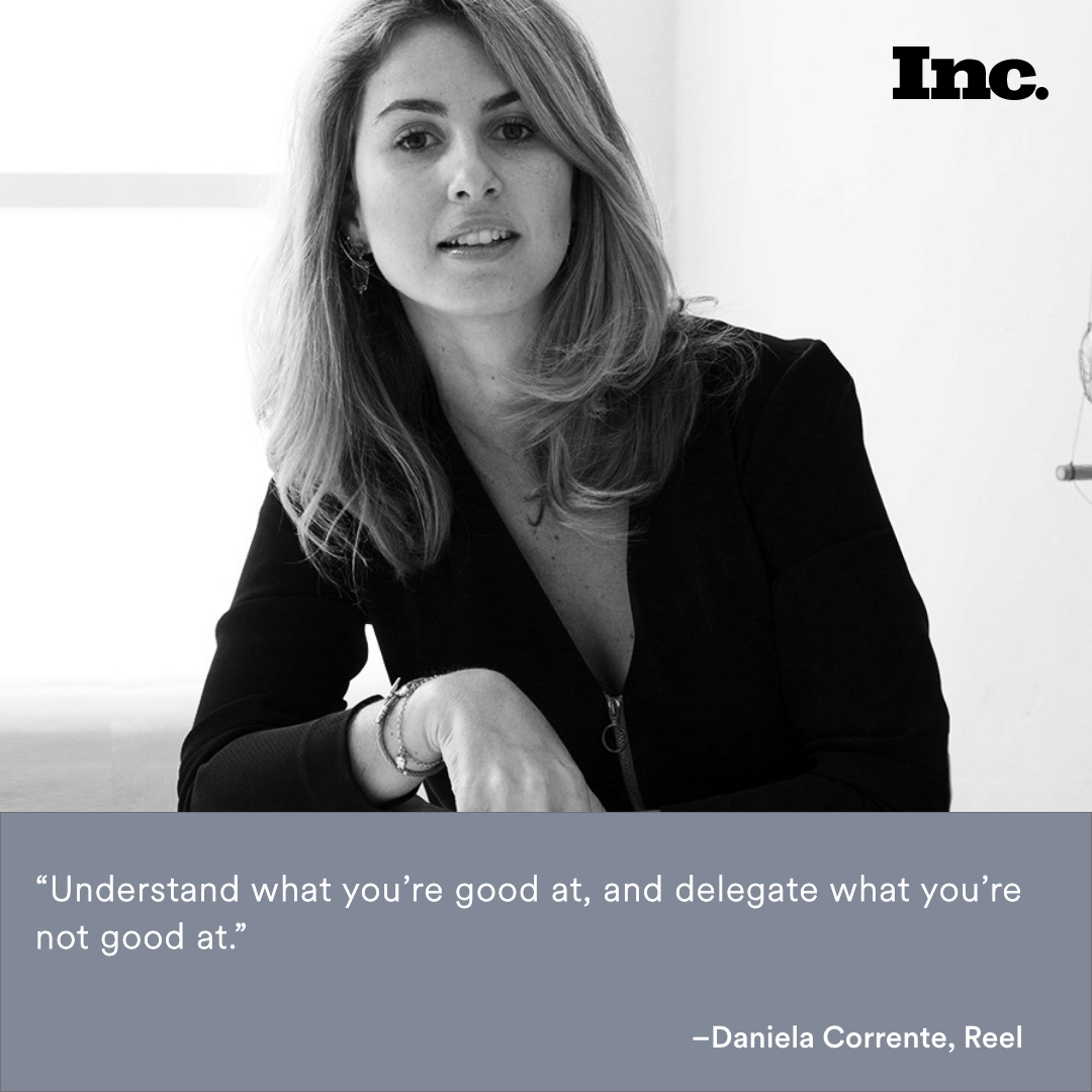 How <a href="/joinreel/">joinreel</a> founder <a href="/danicorrente/">Daniela Corrente</a> takes the lead. #FemaleFounders