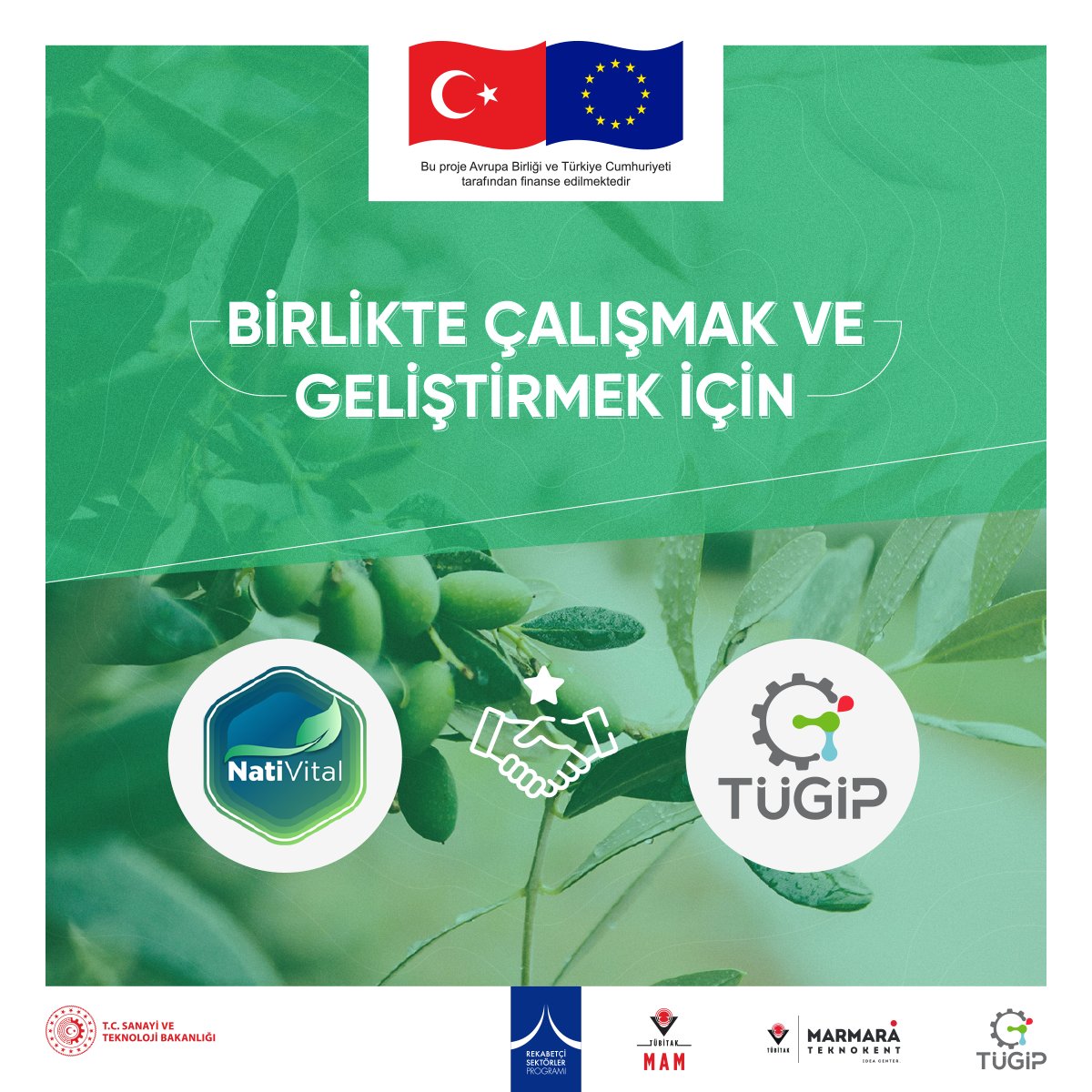 TugipFood's tweet photo. TÜBİTAK MAM Yaşam Bilimleri öncülüğünde gıda ve içecek sektörünün rekabet gücünün artırılması için birlikte değer yaratma yaklaşımıyla yola çıkan Türkiye Gıda İnovasyon Platformu TÜGİP'e üye olan NatiVital'e teşekkür ediyoruz.

#TübitakMAM #TÜGİP #KatılRekabetEtBüyü #NatiVital https://t.co/8JstdcKG3T