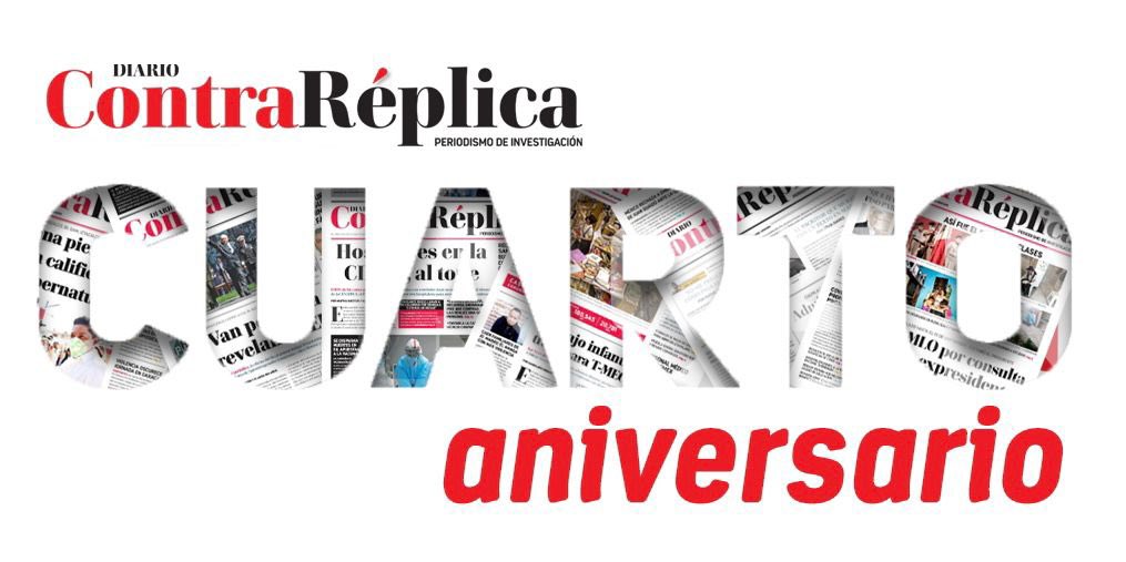 Hace cuatro años empezó el proyecto más importante de mi vida, agradezco al equipo de trabajo que le da vida y a los lectores que nos prefieren. Gracias siempre.