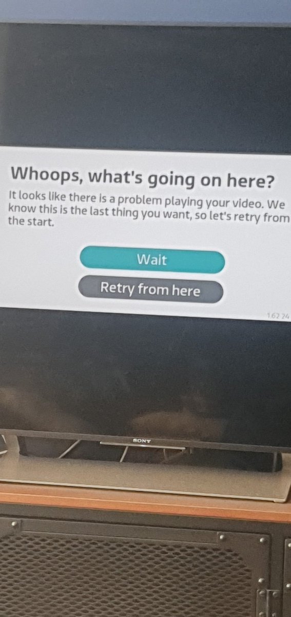 ang87's tweet photo. @itvhubhelp cannot seem to watch anything on itvhub. It runs through adverts and then get this message every time https://t.co/sVTcLCXYlV