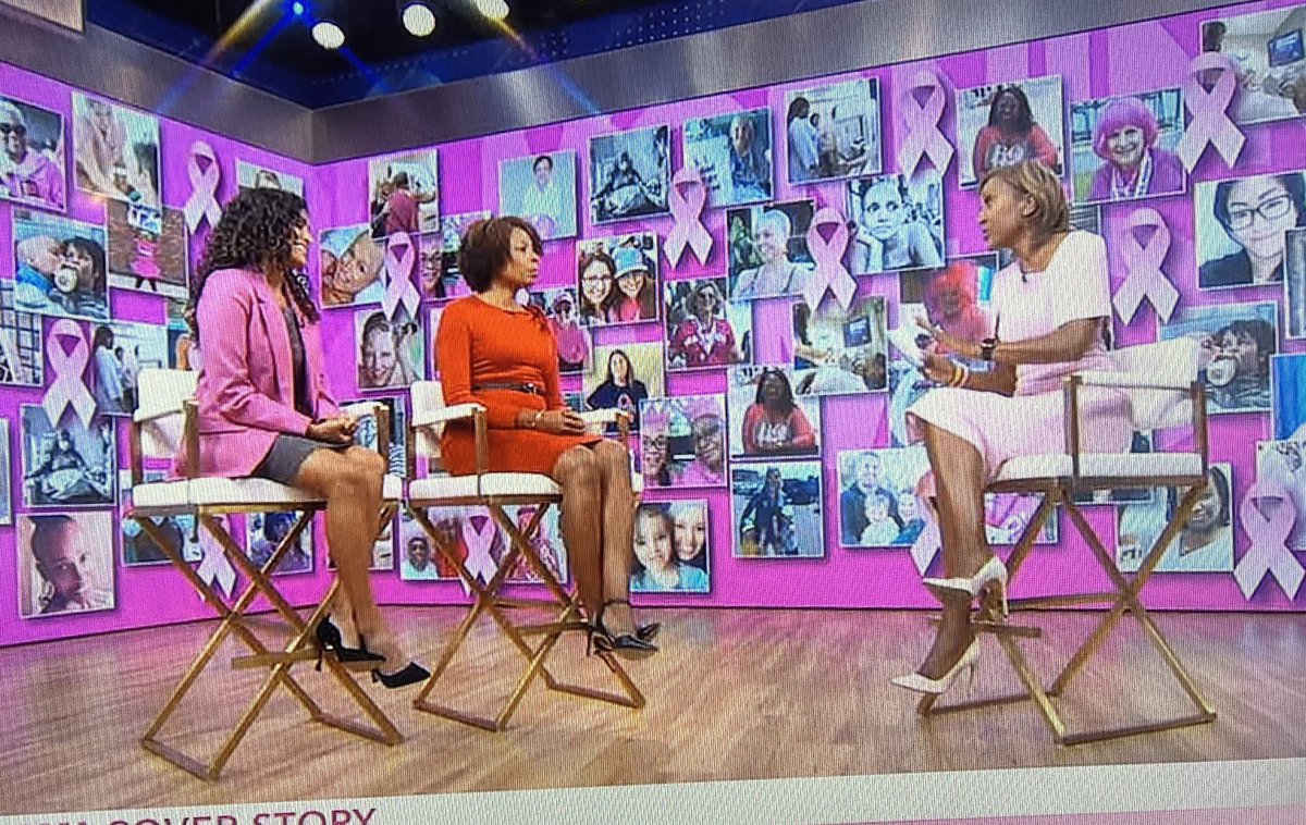 This morning! #Breastcancer oncologist Amy Shah, MD, from @LurieCancer @NorthwesternMed, discusses exciting advances in #breastcancer treatment with @RobinRoberts as @GMA kicks off #BreastCancerAwarenessMonth