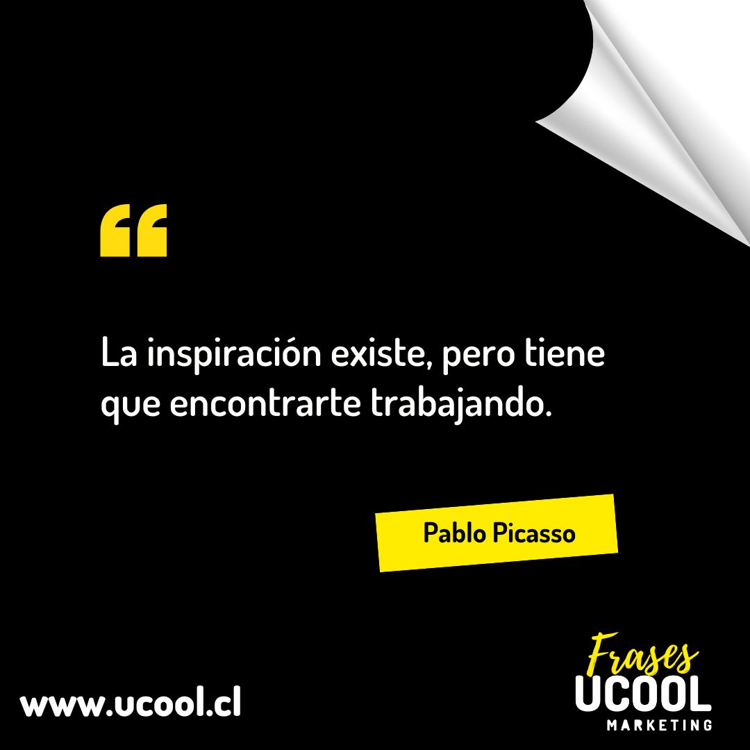 ucool_cl's tweet photo. "La inspiración existe, pero tiene que encontrarte trabajando". Pablo Picasso.

Que tengas una semana creativa y productiva 💪🏼

#BuenaSemana #FelizLunes #VamosConTodo #creatividad #negocios #MarketingDigital https://t.co/QkhAikUSlh
