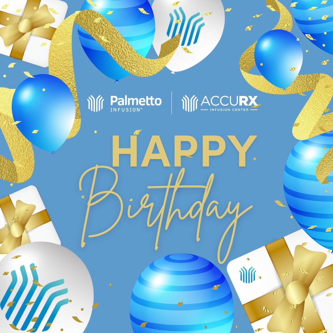 HAPPY BIRTHDAY, PALMETTO INFUSION! 🍰🎁🎉

We are celebrating Palmetto Infusion's 23rd anniversary and our wonderful patients this entire week with different days of treats at our clinics across South Carolina, North Carolina, Georgia, and Alabama.
#PalmettoPatientWeek