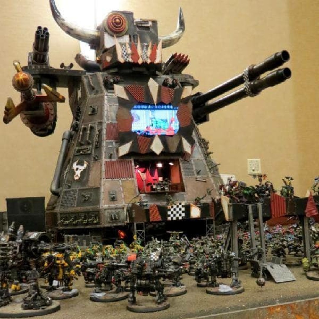 meeplewich's tweet photo. Ted Rostkowski's contribution to #ORKtober: Da #GoffRockerz rocking out on a #Stompa! #WAAAUGH!!
🎸🎤🥁
#ORCtober #Orks #Orcs #Orx #Orruks #Gargant https://t.co/fSywW7jzDx