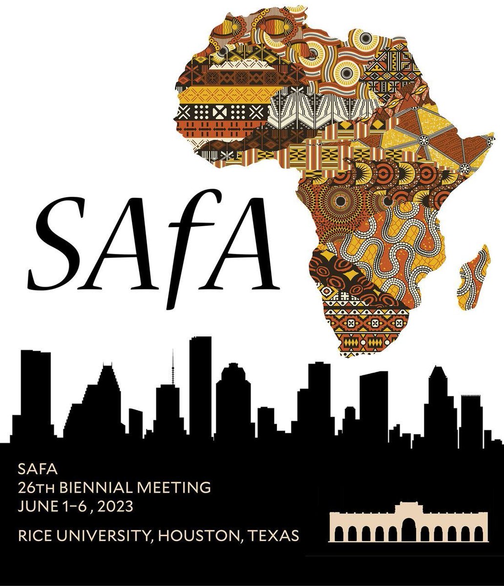 If you're in #AfricanArchaeology, the call for #SAfA2023 is now open! Deadline to submit your abstract for a paper or poster is ***November 1***. Come join us in Houston or online! 🥳🤠👩‍💻safarchaeology.org/safa-2023
