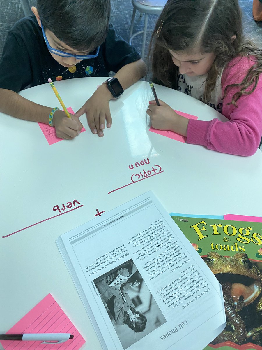 These students mastered telling the subject and verb in their sentences last week so I used their grammar knowledge to support them in telling the main idea of a text AND the ROCKED it!! 🥳 I love when students do hard things!!!