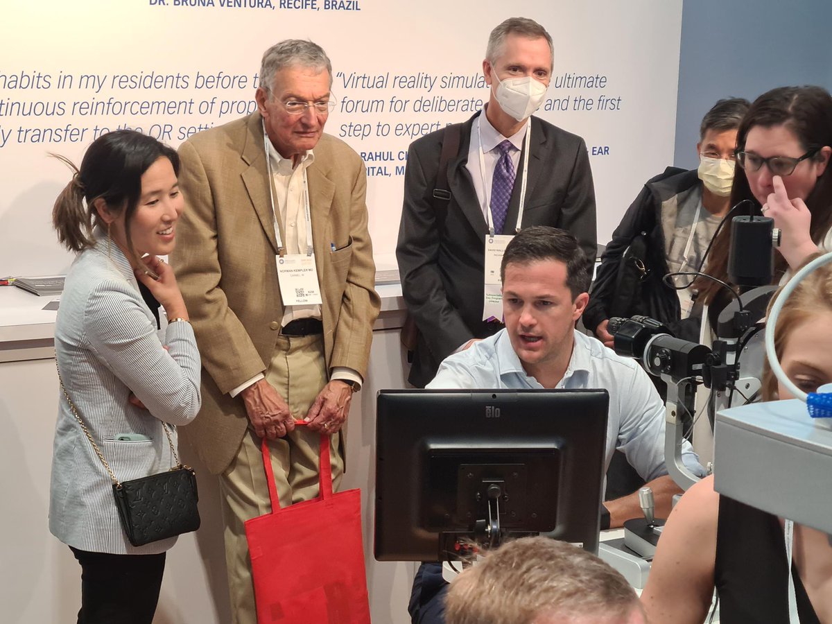 HS_Simulation's tweet image. Last day at #aao2022 - take the chance and visit our ophthalmic skills training lab at Haag-Streit booth 4362. We very much appreciate your feedback and exchange of ideas!
#ophthalmology #ophthalmologist #MedicalTraining #MedicalSimulation #Eyesi #HaagStreit