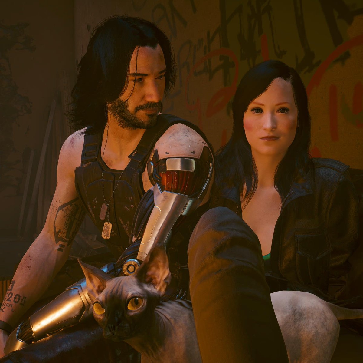 Vlannahjw13's tweet photo. #NewProfilePic #Cyberpunk2077 #JohnnySilverhand #V #JohnnyxV #SilverV #Nibbles #VirtualPhotography #Cyberpunk2077PhotoMode https://t.co/AbYTLzEDTZ