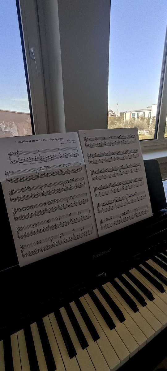 Piyano iki renktir ; biri siyah, biri beyaz.. Ama çalmaya başladığınız zaman sanki bütün renkler bir araya gelmiş, sizlere sesin ve rengin notalarla olan uyumunu anlatıyor.. 
( Ders sonrası piyanonun ağladığı,Yann Tiersen bestesi "Comptine d’un autre été :L’Après-midi"güne devam)