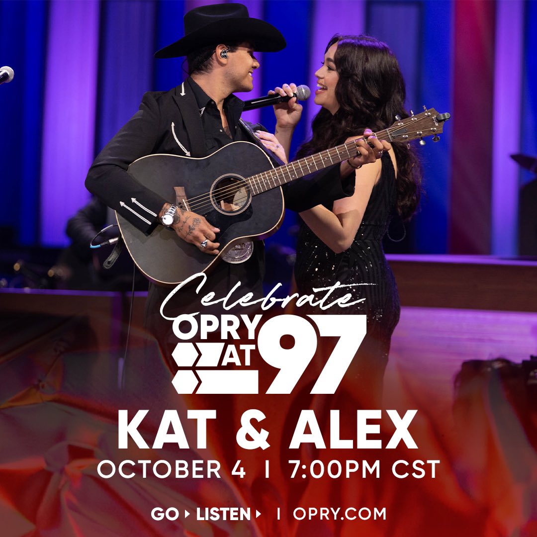 katandalex's tweet photo. We are so excited to step back into the circle at the @opry tomorrow! Head over to https://t.co/EHhknaAwsA for more info on how to get tickets 🤘🏻 https://t.co/V9HPexGZBd