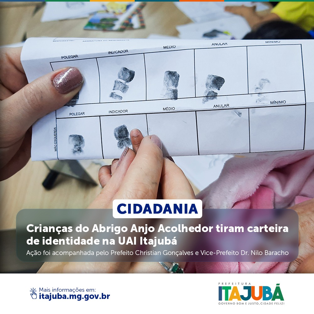 prefitajuba's tweet photo. CIDADANIA: CRIANÇAS DO ABRIGO ANJO ACOLHEDOR TIRAM CARTEIRA DE IDENTIDADE NA UAI ITAJUBÁ
Leia mais: https://t.co/yghWc8yQqP
#pminforma #prefeiturainforma #itajubá #prefeituradeitajubá #cidadania https://t.co/7lgQJqruNy