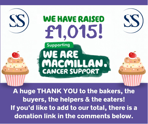 SVPS_News's tweet photo. What a fabulous effort from all involved with last Friday's #SVPSPA @macmillancancer afternoon tea! If you would like to give but haven't yet had the opportunity, you can do so here: https://t.co/apCXrsuOps
#CommunityJourney #Fundraising #EachCaresForAll #ParentsAssociation https://t.co/v5CZ3OHbK0