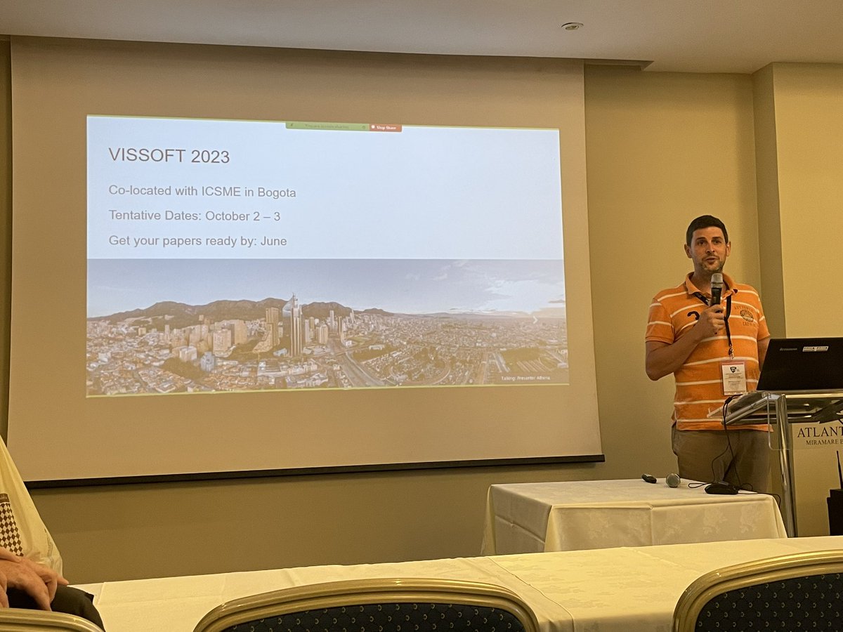 IEEEVISSOFT's tweet image. Next year we&apos;ll be in Bogota! 🥳

Safe the week around 2nd/3rd October 2023 in your calendars 🗓️

#VISSOFT2023