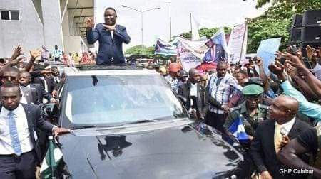 DeeOneAyekooto's tweet photo. Ben Ayade leads Solidarity Rally for Tinubu-Shettima 2023 in Calabar...... https://t.co/DJu1AtMFxH