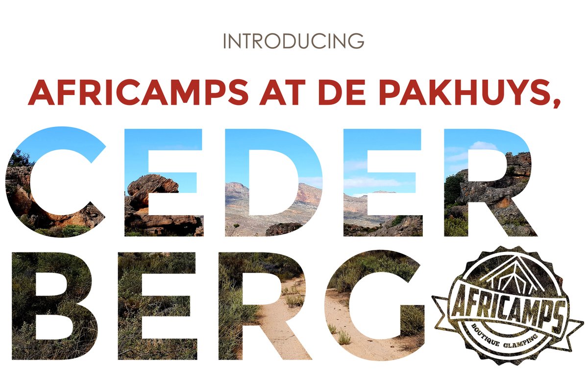 SAY HELLO TO AFRICAMPS AT DE PAKHUYS, CEDERBERG!

The highly anticipated #AfriCamps location in #Cederberg is opening later this year! Fully equipped with life's little luxuries, 10 boutique #glamping tents will boast views of the stunning Cederberg landscape.

#WeAreGlamping