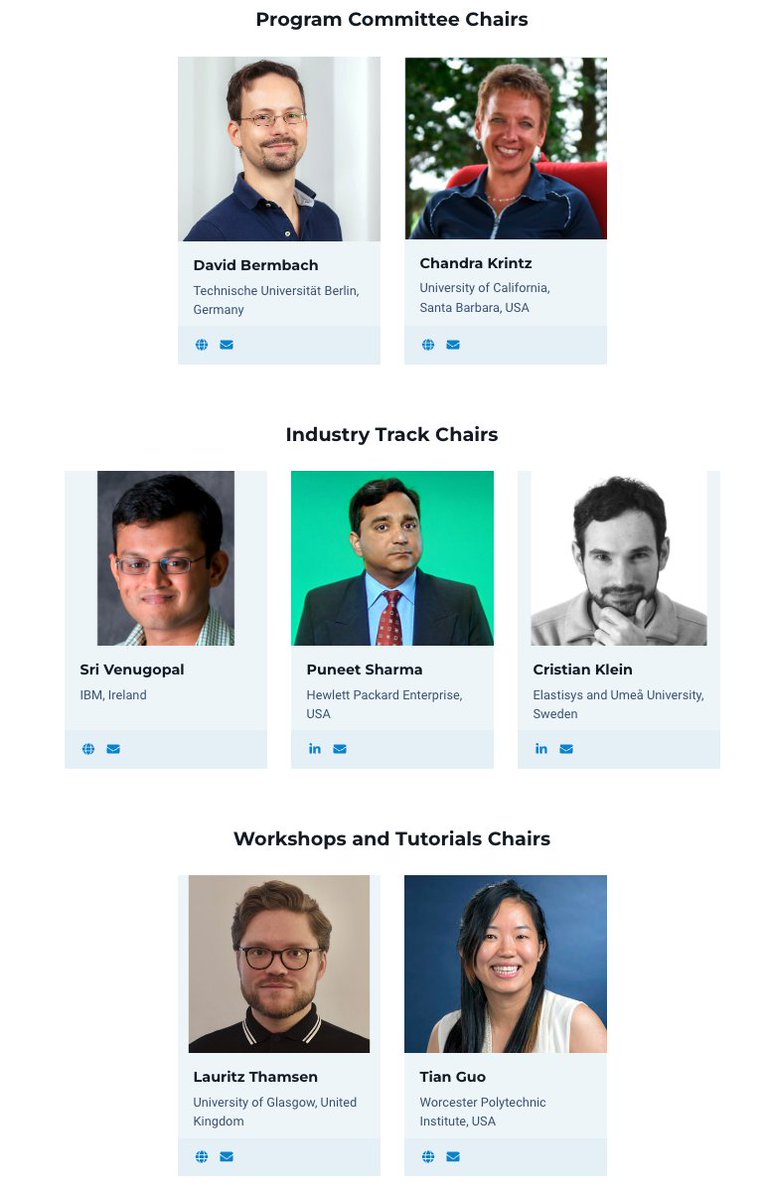 IC2E 2025 (@ic2econf) on Twitter photo Thank you to our program chairs <a href="/dbermbach/">David Bermbach</a> <a href="/ckrintz/">Chandra Krintz</a>, the industry chairs <a href="/punwitter/">Puneet Sharma</a> Christian Klein and Sri Venugopal and the workshops chairs <a href="/lauritzthamsen/">Lauritz Thamsen</a> <a href="/gtbelinda/">Tian Guo</a> for putting together an exceptional program for #IC2E2022. Congratulations to all the authors and presenters. Thank you to our program chairs <a href="/dbermbach/">David Bermbach</a> <a href="/ckrintz/">Chandra Krintz</a>, the industry chairs <a href="/punwitter/">Puneet Sharma</a> Christian Klein and Sri Venugopal and the workshops chairs <a href="/lauritzthamsen/">Lauritz Thamsen</a> <a href="/gtbelinda/">Tian Guo</a> for putting together an exceptional program for #IC2E2022. Congratulations to all the authors and presenters.